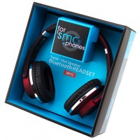 Bluetooth наушники с микрофоном MP3 FM SMART MH1 красные