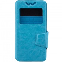 Универсальный чехол-книжка Case слайдер 5.5″ голубой