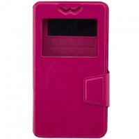 Универсальный чехол-книжка Case слайдер 5.5″ розовый