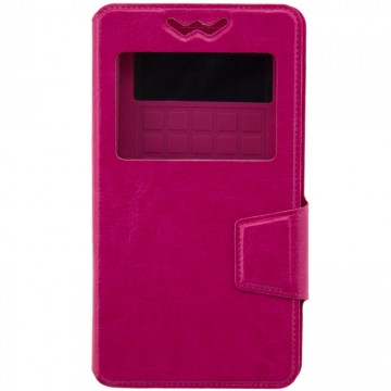 Универсальный чехол-книжка Case слайдер 5.5″ розовый в Одессе