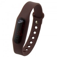 Часы наручные LED Watch 004 Nike Mini коричневые