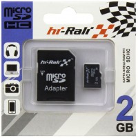 Карта памяти micro SD HI-RALI 2GB с адаптером SD