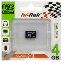 Карта памяти micro SD HI-RALI 4GB class 4