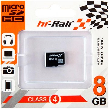 Карта памяти micro SD HI-RALI 8GB class 4 в Одессе