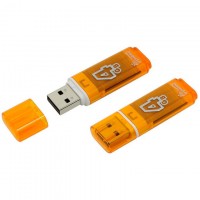 USB Флешка 4GB Smartbuy Glossy series Orange