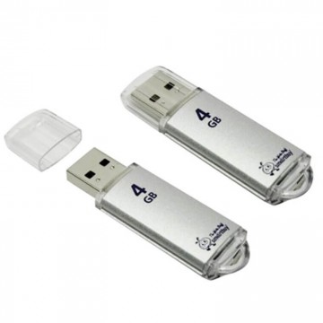 USB Флешка 4GB Smartbuy V-Cut Silver в Одессе