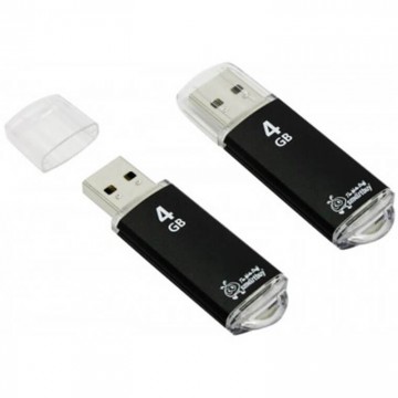 USB Флешка 4GB Smartbuy V-Cut Black в Одессе