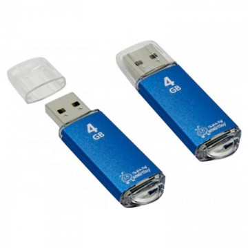 USB Флешка 4GB Smartbuy V-Cut Blue в Одессе