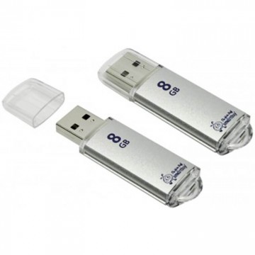 USB Флешка 8GB Smartbuy V-Cut Silver в Одессе