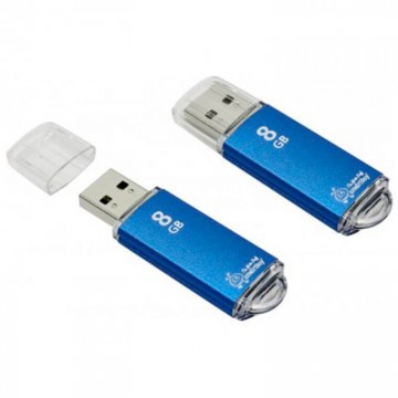 USB Флешка 8GB Smartbuy V-Cut Blue в Одессе