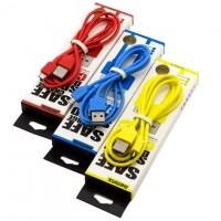 USB - Micro USB шнур Remax 1m Желтый,Красный,Синий