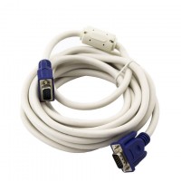 Кабель VGA-VGA с ферритовым фильтром 5m White