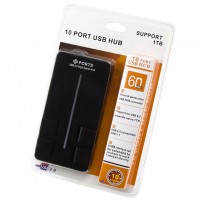 USB Hub 10 PORT 0.6m black