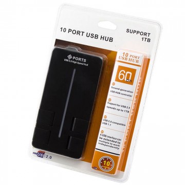 USB Hub 10 PORT 0.6m black в Одессе