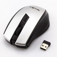 Мышь беспроводная Optical Mouse RF-2812USB серебристая