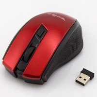 Мышь беспроводная Optical Mouse RF-2812USB красная