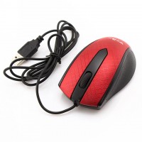 Мышь проводная Optical Mouse WB-19 красная