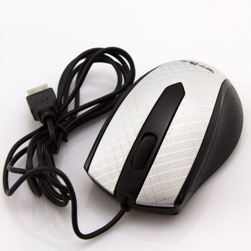 Мышь проводная Optical Mouse WB-19 серебристая в Одессе