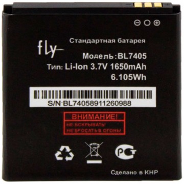 Аккумулятор Fly BL7405 1650 mAh IQ449 AAAA/Original тех.пакет в Одессе