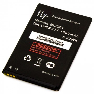 Аккумулятор Fly BL7201 1600 mAh IQ445 AAA класс тех.пакет в Одессе