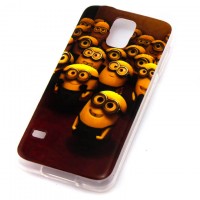 Чехол силиконовый Samsung S5 G900, G9006, G9008 Minions