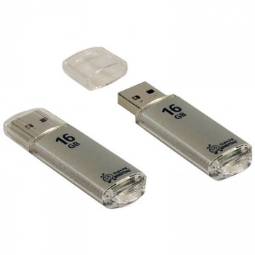 USB Флешка 16GB Smartbuy V-Cut Silver в Одессе