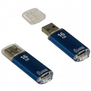 USB Флешка 16GB Smartbuy V-Cut Blue в Одессе