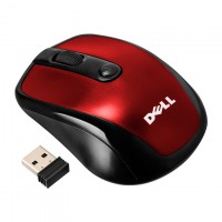 Мышь беспроводная Dell 2.4G красная