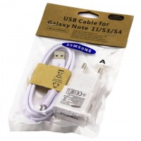 Сетевое зарядное устройство Samsung V8 1USB 2.4A micro-USB white