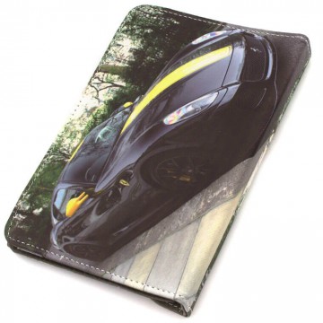 Чехол-книжка 7 дюймов с разворотом print, уголки-резинка Ferrari Black в Одессе