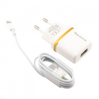 Сетевое зарядное устройство Reddax RDX-013 1USB 2.1A Lightning white