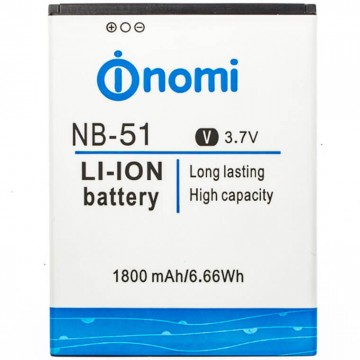 Аккумулятор NOMI NB-51 для i500 1800 mAh AAAA/Original тех.пакет в Одессе
