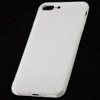 Чехол силиконовый SMTT Apple iPhone 7 Plus, 8 Plus прозрачный матовый