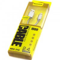 USB кабель Lightning iPhone 5S/6S Reddax RDX-310 1m silver