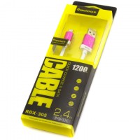 USB кабель Lightning iPhone 5S/6S Reddax RDX-305 1.2m pink