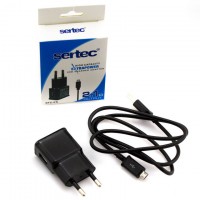 Сетевое зарядное устройство Sertec STC-25 1USB 2.1A micro-USB black