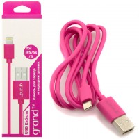 USB-Lightning шнур Grand для iPhone 5/5S 1m pink