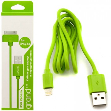USB-Lightning шнур Grand для iPhone 5/5S 1m green в Одессе