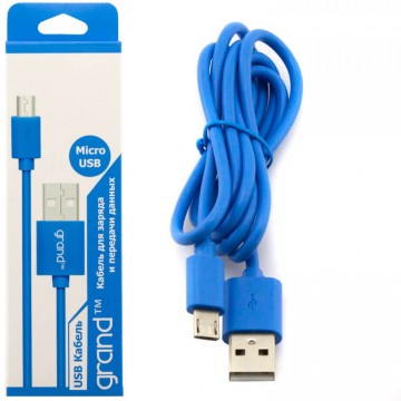 USB-Micro USB шнур Grand 1m blue в Одессе