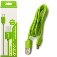 USB-Micro USB шнур Grand 1m green