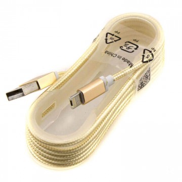 USB кабель 2in1 Micro USB+iPhone 6S 1.2m gold в Одессе