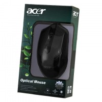 Мышь проводная ACER Optical Mouse черная