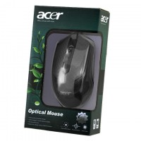 Мышь проводная ACER Optical Mouse серая