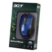 Мышь проводная ACER Optical Mouse синяя