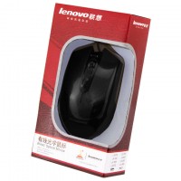 Мышь проводная Lenovo Optical черная