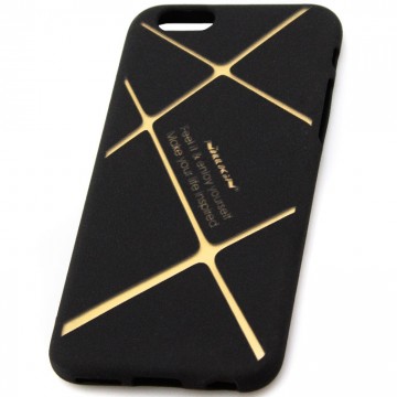 Чехол силиконовый Nillkin Apple iPhone 6 matte black-gold в Одессе