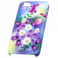 Чехол пластиковый Protective Apple iPhone 5 tulips