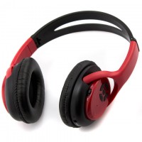Bluetooth наушники с микрофоном MP3 FM AT-BT818 красные