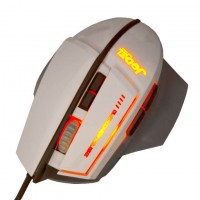 Мышь проводная Jedel GM-700 игровая с подсветкой белая
