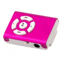 MP3 плеер пластик-металл NEW Розовый